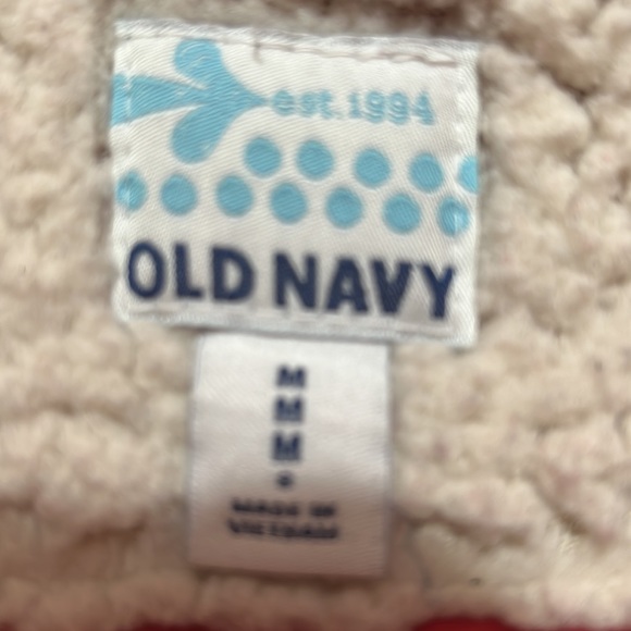 Old Navy Girls Fleece Fur Red Peacoat Jacket Hooded Long Fuzzy Cute Medium - Picture 5 of 8